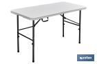 FOLDING RECTANGULAR TABLE | WHITE | DIMENSIONS UNFOLDED: 122 X 60 X 74CM