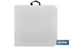 Folding rectangular table | White | Dimensions unfolded: 122 x 60 x 74cm - Cofan