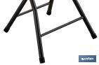 White folding stool | Suitable for indoor and outdoor use | Dimensions: 33 x 30cm wide x 46cm high - Cofan
