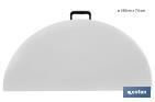 Mesa Redonda Plegable Blanca | Medida: 180 x 74 cm | Cierre Plegado por la Mitad - Cofan