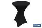 Cobertura de Mesa Bar | Cor Branco, Preto ou Vermelho | Toalha de mesa elasticos de licra para mesa de coquetel - Cofan