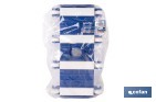 Nettoyeur de fond Flexible pour piscines avec 8 roues | Dimensions de 33 x 18 cm et poignée de Ø 2,8 cm - Cofan