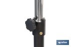 Ventilador industrial de pie con 3 velocidades en color negro | Potencia: 200 W | Gran caudal de aire | Oscilación 80° | Medidas: 81 x 81 x 189 cm - Cofan