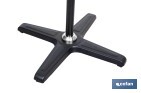Ventilador industrial de pie con 3 velocidades en color negro | Potencia: 200 W | Gran caudal de aire | Oscilación 80° | Medidas: 81 x 81 x 189 cm - Cofan