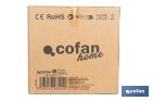 Ventilador industrial de pie con nebulizador | Depósito de 48 litros, 3 velocidades | Oscilación 90° y 3 aspas de aluminio - Cofan
