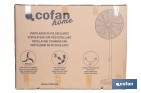 Ventilador de pie industrial con 3 velocidades | 3 aspas de aluminio, función de oscilación | Disponible en diferentes medidas y potencias - Cofan