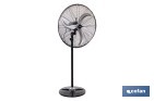 Ventilador de pie industrial con 3 velocidades | 3 aspas de aluminio, función de oscilación | Disponible en diferentes medidas y potencias - Cofan