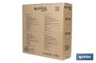 Ventilador industrial de suelo con 3 velocidades | Potencia: 250 W | Color: negro | Ángulo ajustable | Con ruedas y asa metálica | Medidas: 75 x 26 x 76 cm - Cofan