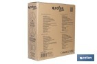 Ventilador industrial de suelo con 3 velocidades | Potencia: 250 W | Color: negro | Ángulo ajustable | Con ruedas y asa metálica | Medidas: 75 x 26 x 76 cm - Cofan
