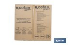 Ventilador industrial de pared con 3 velocidades | Potencia: 200 W | Color: negro | Oscilación 80° | Fácil instalación | Medidas: 81 x 81 x 88 cm - Cofan