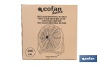 Ventilador industrial de suelo con 3 aspas | Potente motor con varias velocidades | Disponible en diferentes medidas y potencias - Cofan