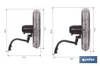 Ventilador de pared industrial con 3 velocidades | 3 aspas de aluminio, función de oscilación | Disponible en diferentes medidas y potencias - Cofan
