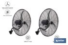 Ventilador de pared industrial con 3 velocidades | 3 aspas de aluminio, función de oscilación | Disponible en diferentes medidas y potencias - Cofan