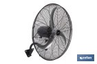 Ventilador de pared industrial con 3 velocidades | 3 aspas de aluminio, función de oscilación | Disponible en diferentes medidas y potencias - Cofan