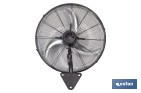 Ventilador de pared industrial con 3 velocidades | 3 aspas de aluminio, función de oscilación | Disponible en diferentes medidas y potencias - Cofan