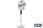 Ventilador de pie de 70 W con mando a distancia y 5 aspas | 3 velocidades, función oscilación, temporizador, 3 modos de ventilación | Disponible en diferentes colores - Cofan