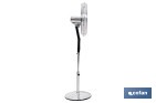 Ventilador de pie de 70 W con mando a distancia y 5 aspas | 3 velocidades, función oscilación, temporizador, 3 modos de ventilación | Disponible en diferentes colores - Cofan