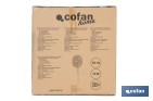 Ventilador de pie de 70 W con mando a distancia y 5 aspas | 3 velocidades, función oscilación, temporizador, 3 modos de ventilación | Disponible en diferentes colores - Cofan