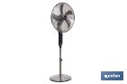 Ventilador de pie de 70 W con mando a distancia y 5 aspas | 3 velocidades, función oscilación, temporizador, 3 modos de ventilación | Disponible en diferentes colores - Cofan