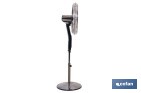 Ventilador de pie de 70 W con mando a distancia y 5 aspas | 3 velocidades, función oscilación, temporizador, 3 modos de ventilación | Disponible en diferentes colores - Cofan
