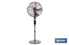 Ventilador de pie de 70 W con mando a distancia y 5 aspas | 3 velocidades, función oscilación, temporizador, 3 modos de ventilación | Disponible en diferentes colores - Cofan