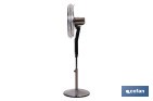 Ventilador de pie de 70 W con mando a distancia y 5 aspas | 3 velocidades, función oscilación, temporizador, 3 modos de ventilación | Disponible en diferentes colores - Cofan