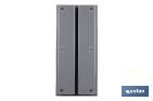 Organizador de cubiertos con separadores para cajón | Cubertero con 7 compartimentos y separadores modulares | Color: gris | Material: polipropileno - Cofan