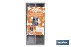 Organizador de cubiertos con separadores para cajón | Cubertero con 7 compartimentos y separadores modulares | Color: gris | Material: polipropileno - Cofan