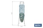 Tabla de planchar | 3 posiciones regulables | Compacta y ajustable | Patas antideslizantes | Medidas: 110 x 32 cm - Cofan
