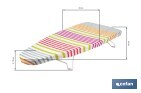 Tabla de planchar de sobremesa | Compacta y ligera | Ideal para viajes y espacios reducidos | Superficie de planchado: 74 x 33 cm - Cofan