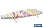 Tabla de planchar de sobremesa | Compacta y ligera | Ideal para viajes y espacios reducidos | Superficie de planchado: 74 x 33 cm - Cofan