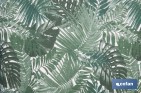 Funda acolchada para tabla de planchar con estampado de ramas verdes | Tamaño universal | Material: 100 % algodón | Refleja el vapor | Medidas: 135 x 53 cm - Cofan