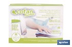 Funda acolchada para tabla de planchar con estampado de ramas verdes | Tamaño universal | Material: 100 % algodón | Refleja el vapor | Medidas: 135 x 53 cm - Cofan