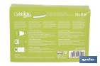 Funda acolchada para tabla de planchar con estampado de ramas verdes | Tamaño universal | Material: 100 % algodón | Refleja el vapor | Medidas: 135 x 53 cm - Cofan