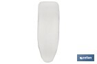 Cushioned ironing board cover | Colour: metallic grey | Material: 100% cotton | Reflects steam | Available in two different sizes - Cofan