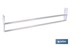Tendedero de pared extensible en aluminio pulido | Medida: 100 cm | 5 Varillas con 5 metros de área de tendido | Ideal para Interiores y Exteriores - Cofan