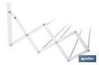 Tendedero de pared extensible en aluminio pulido | Medida: 100 cm | 5 Varillas con 5 metros de área de tendido | Ideal para Interiores y Exteriores - Cofan