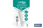 Tendedero de pared extensible en aluminio pulido | Medida: 100 cm | 5 Varillas con 5 metros de área de tendido | Ideal para Interiores y Exteriores - Cofan