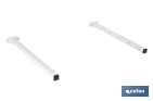 TENDEDERO DE PARED ABATIBLE | CON 2 SOPORTES METÁLICOS | ANCHO DE HASTA 150 CM | LONGITUD: 50,5 CM | INCLUYE TORNILLOS Y TACOS