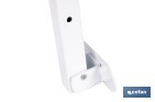 Tendedero de pared abatible | Con 2 soportes metálicos | Ancho de hasta 150 cm | Longitud: 50,5 cm | Incluye tornillos y tacos - Cofan