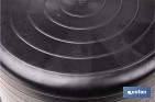Capazo negro de polietileno reciclado con base plana estable | Adecuado para uso agrícola y construcción, poda, vendimia, apilable | Disponible en varias capacidades - Cofan