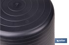 Capazo negro de polietileno reciclado con base plana estable | Adecuado para uso agrícola y construcción, poda, vendimia, apilable | Disponible en varias capacidades - Cofan