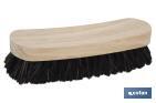 Cepillo para zapatos | Mango de madera de pino | Mezcla de cerdas naturales y sintéticas | Longitud: 16 cm - Cofan