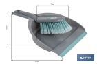 Cepillo con pala de limpieza | Borde de goma | Adecuado para el hogar, el coche, oficina | Disponible en varios colores - Cofan