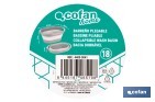 Barreño plegable con 18 litros de capacidad en color gris y blanco | Ahorro de espacio, fácil almacenamiento y transporte - Cofan