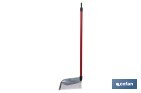 Recogedor metálico | Chapa galvanizada | Palo de rosca incluido | Durabilidad y limpieza profesional | Medidas: 83 x 24 cm - Cofan