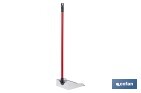 Recogedor metálico | Chapa galvanizada | Palo de rosca incluido | Durabilidad y limpieza profesional | Medidas: 83 x 24 cm - Cofan