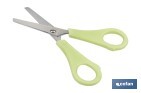 Tijeras escolares con punta redonda | Inlcuye escala de medición | Ideal para niños y tareas escolares | Longitud: 13,3 cm - Cofan