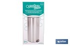 Cubo de basura de acero con pedal y cubo interior | Papelera metálica para baño y cocina | Recubrimiento antihuellas | Disponible en diferentes capacidades - Cofan