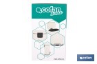 Cubo de basura beige con pedal y cubo interior | Papelera metálica para baño y cocina con cierre suave | Recubrimiento antihuellas | Disponible en diferentes capacidades - Cofan